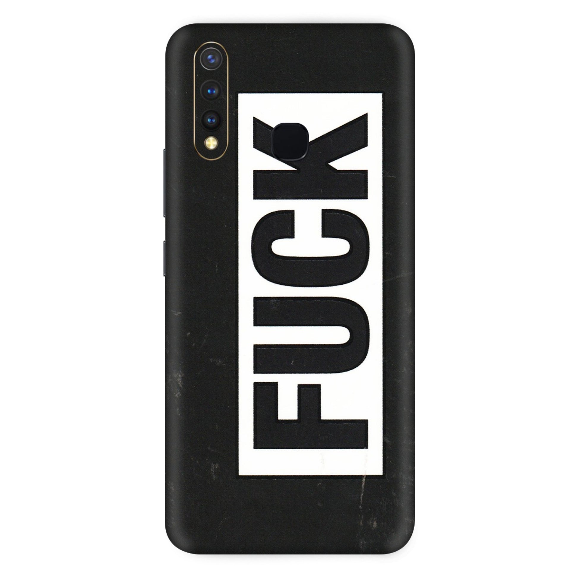 VIVO Z/V/X/T/U/S Series Phone Skins (All Models) - The F Word - 3D Embossed Finish (L-255) Vivo U20