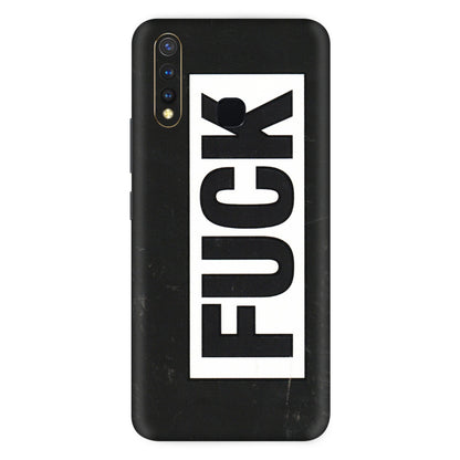 VIVO Z/V/X/T/U/S Series Phone Skins (All Models) - The F Word - 3D Embossed Finish (L-255) Vivo U20