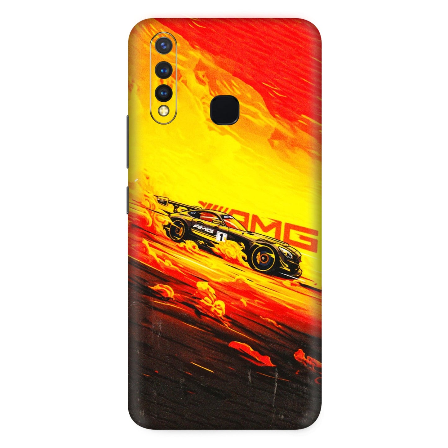 VIVO Z/V/X/T/U/S Series Phone Skins (All Models) - AMG Car Speed Cover - 3D Embossed Finish (L-256) Vivo U20