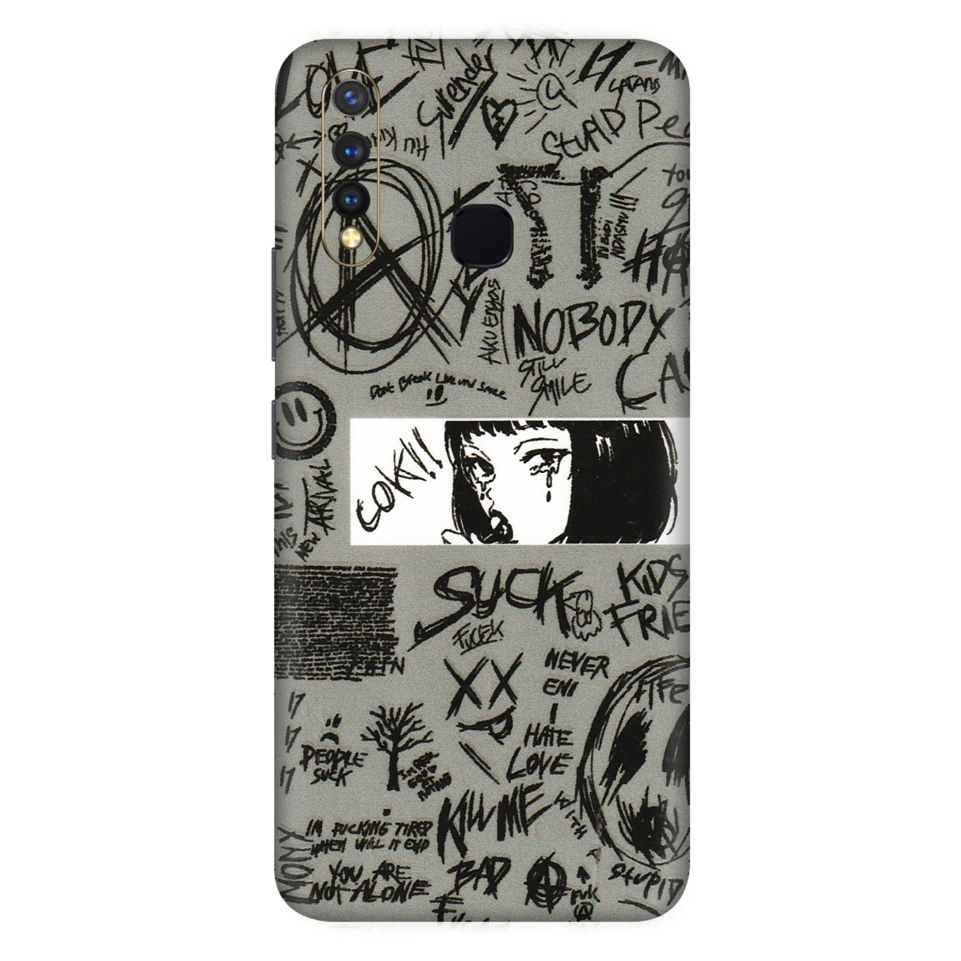 VIVO Z/V/X/T/U/S Series Phone Skins (All Models) - Never Have Love Anime - 3D Embossed Finish (L-260) Vivo U20