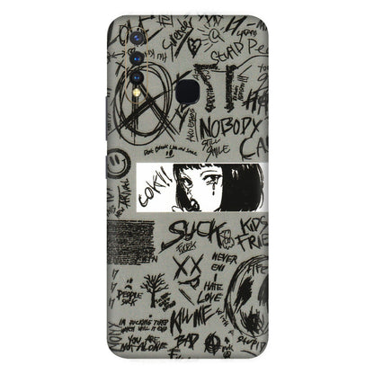VIVO Z/V/X/T/U/S Series Phone Skins (All Models) - Never Have Love Anime - 3D Embossed Finish (L-260) Vivo U20