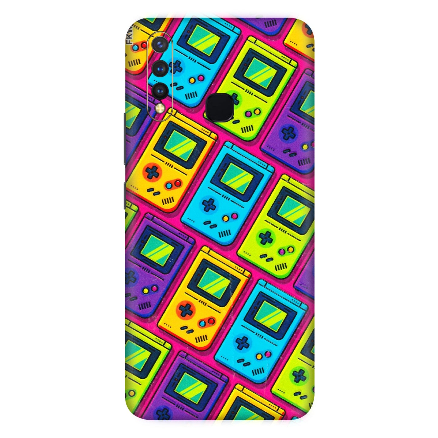 VIVO Z/V/X/T/U/S Series Phone Skins (All Models) - Gameboy Colourful - 3D Embossed Finish (L-266) Vivo U20