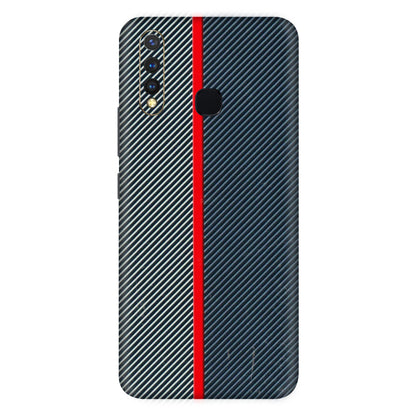 VIVO Z/V/X/T/U/S Series Phone Skins (All Models) - Blue Sober Lines - 3D Embossed Finish (L-305) Vivo U20