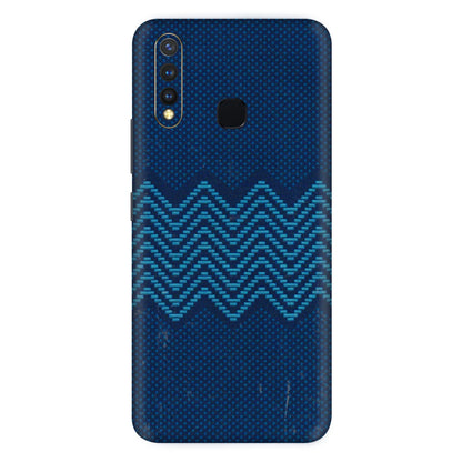 VIVO Z/V/X/T/U/S Series Phone Skins (All Models) - Blue Sober Waves - 3D Embossed Finish (L-306) Vivo U20