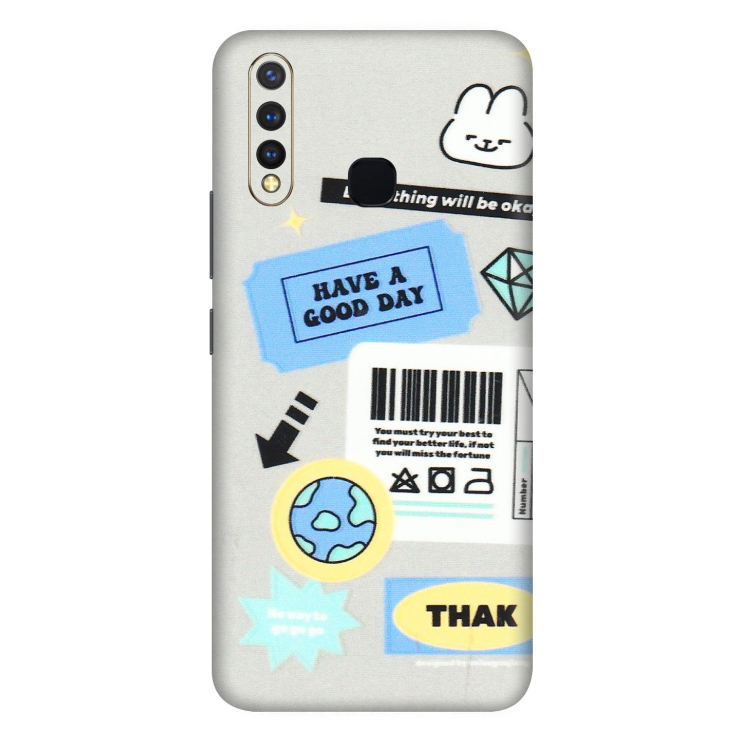 VIVO Z/V/X/T/U/S Series Phone Skins (All Models) - Will Be Okay Design - 3D Embossed Finish (L-316) Vivo U20