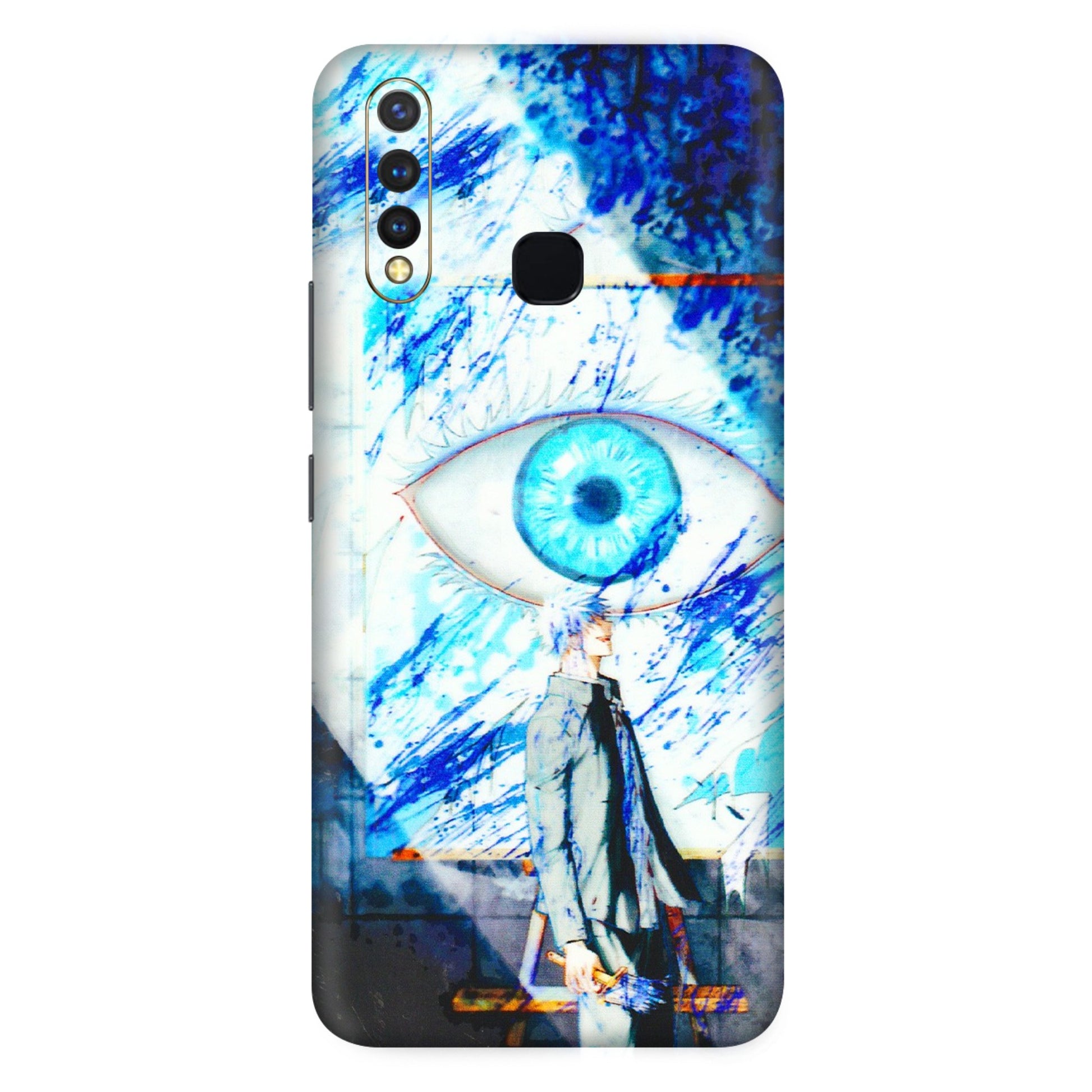 VIVO Z/V/X/T/U/S Series Phone Skins (All Models) - Anime Sea Blue Eye - 3D Embossed Finish (L-318) Vivo U20