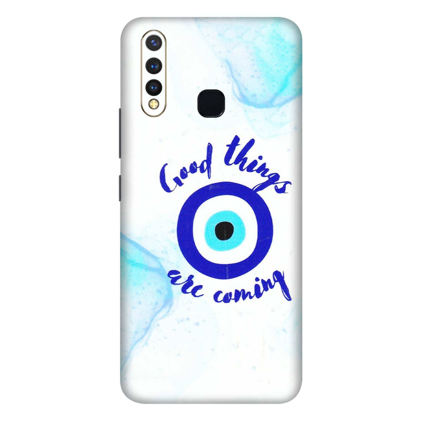 VIVO Z/V/X/T/U/S Series Phone Skins (All Models) - Evil Eye Good Things Are Coming - 3D Embossed Finish (L-322) Vivo U20