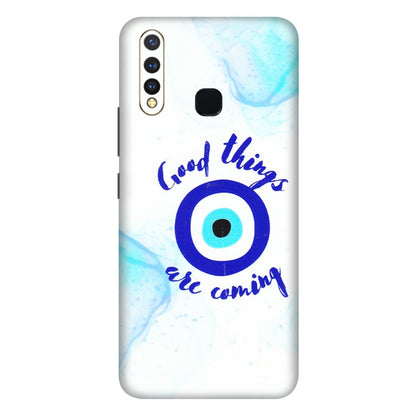 VIVO Z/V/X/T/U/S Series Phone Skins (All Models) - Evil Eye Good Things Are Coming - 3D Embossed Finish (L-322) Vivo U20