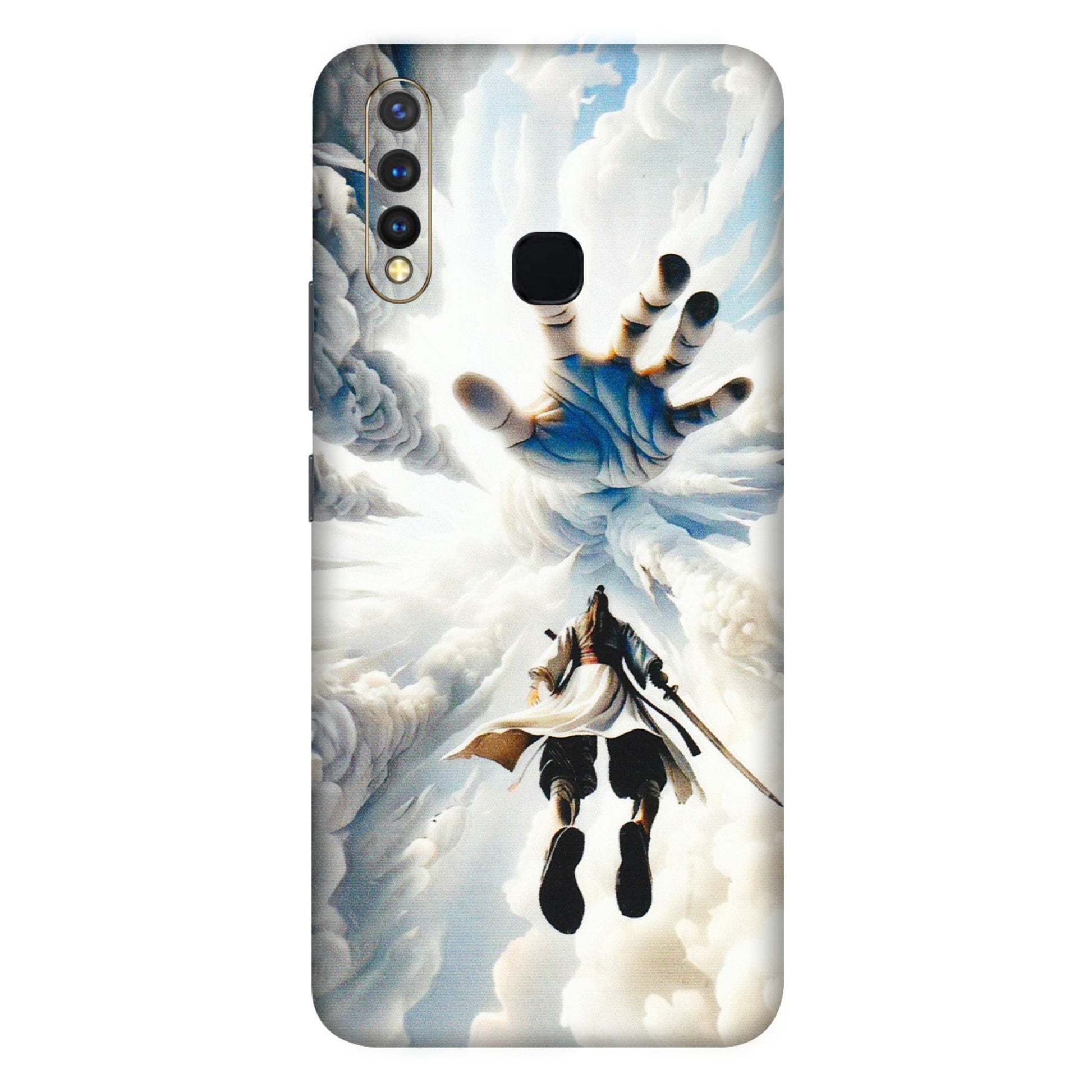 VIVO Z/V/X/T/U/S Series Phone Skins (All Models) - Big Hand With Monkey King - 3D Embossed Finish (L-323) Vivo U20