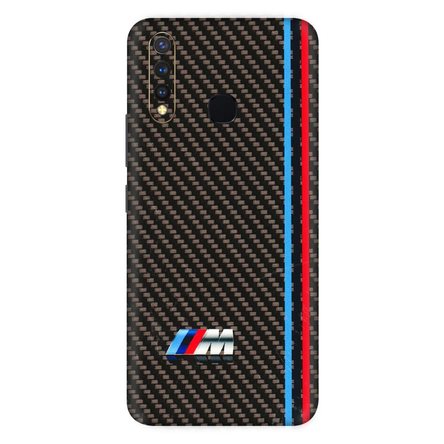 VIVO Z/V/X/T/U/S Series Phone Skins (All Models) - BM Carbon Fiber Feels - 3D Embossed Finish (L-38) Vivo U20