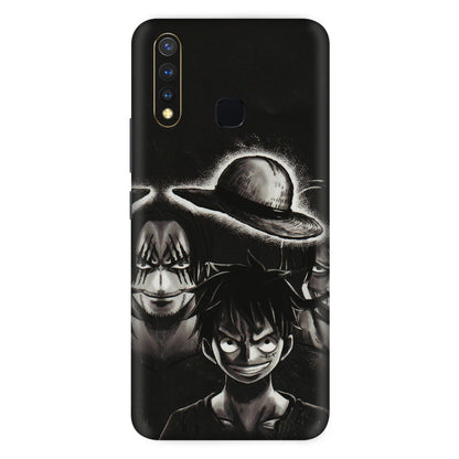 VIVO Z/V/X/T/U/S Series Phone Skins (All Models) - Black Luffy Hat - 3D Embossed Finish (L-57) Vivo U20