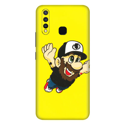 VIVO Z/V/X/T/U/S Series Phone Skins (All Models) - Flying Beardo - 3D Embossed Finish (L-60) Vivo U20