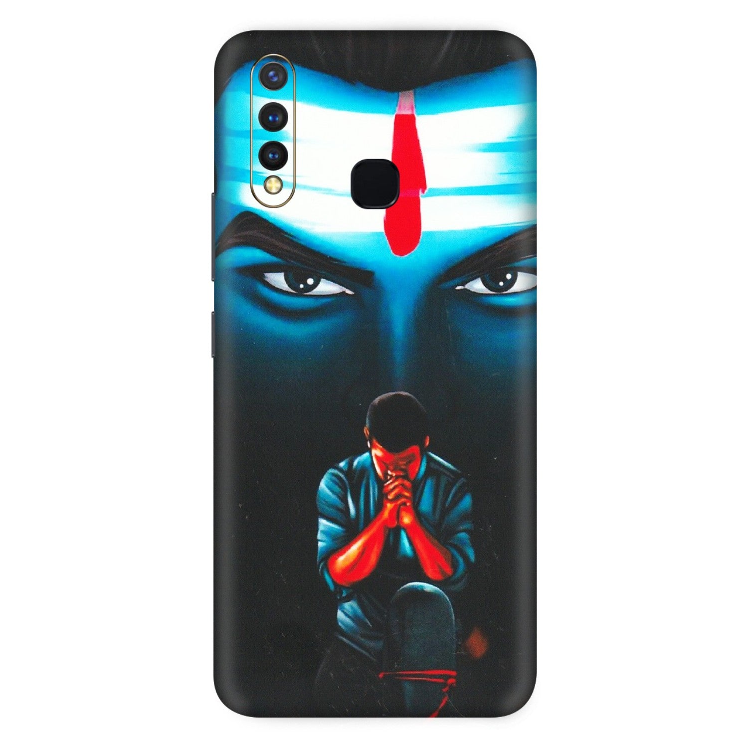 VIVO Z/V/X/T/U/S Series Phone Skins (All Models) - Mahakal Bhakt - Matte Finish (M-112) Vivo U20