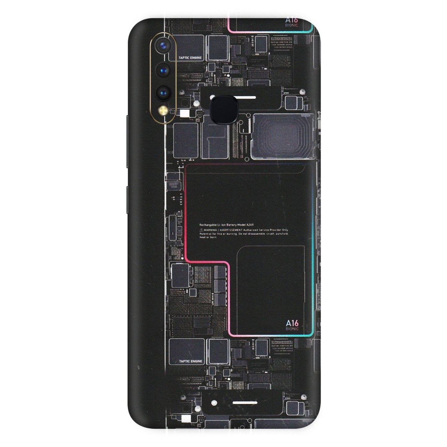 VIVO Z/V/X/T/U/S Series Phone Skins (All Models) - Motherboard Circuit Layout - Matte Finish (M-117) Vivo U20