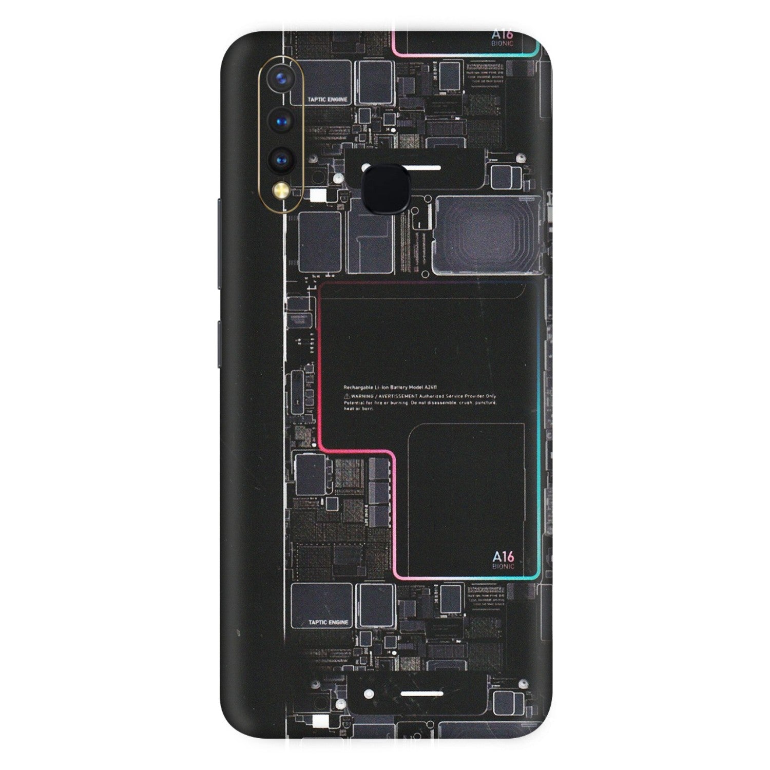 VIVO Z/V/X/T/U/S Series Phone Skins (All Models) - Motherboard Circuit Layout - Matte Finish (M-117) Vivo U20