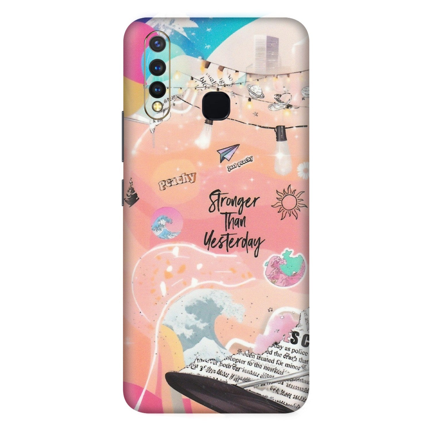 VIVO Z/V/X/T/U/S Series Phone Skins (All Models) - Stronger Then Yesterday - Matte Finish (M-128) Vivo U20