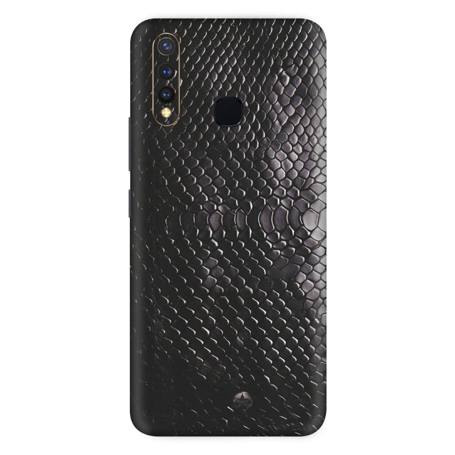 VIVO Z/V/X/T/U/S Series Phone Skins (All Models) - Black Snack Leather - Matte Finish (M-147) Vivo U20