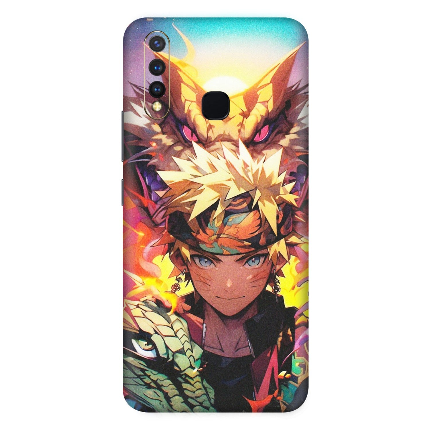 VIVO Z/V/X/T/U/S Series Phone Skins (All Models) - Angry Naruto Anime - Matte Finish (M-148) Vivo U20