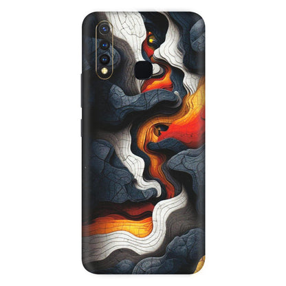 VIVO Z/V/X/T/U/S Series Phone Skins (All Models) - Abstract Volcanic Layers - Matte Finish (M-52) Vivo U20