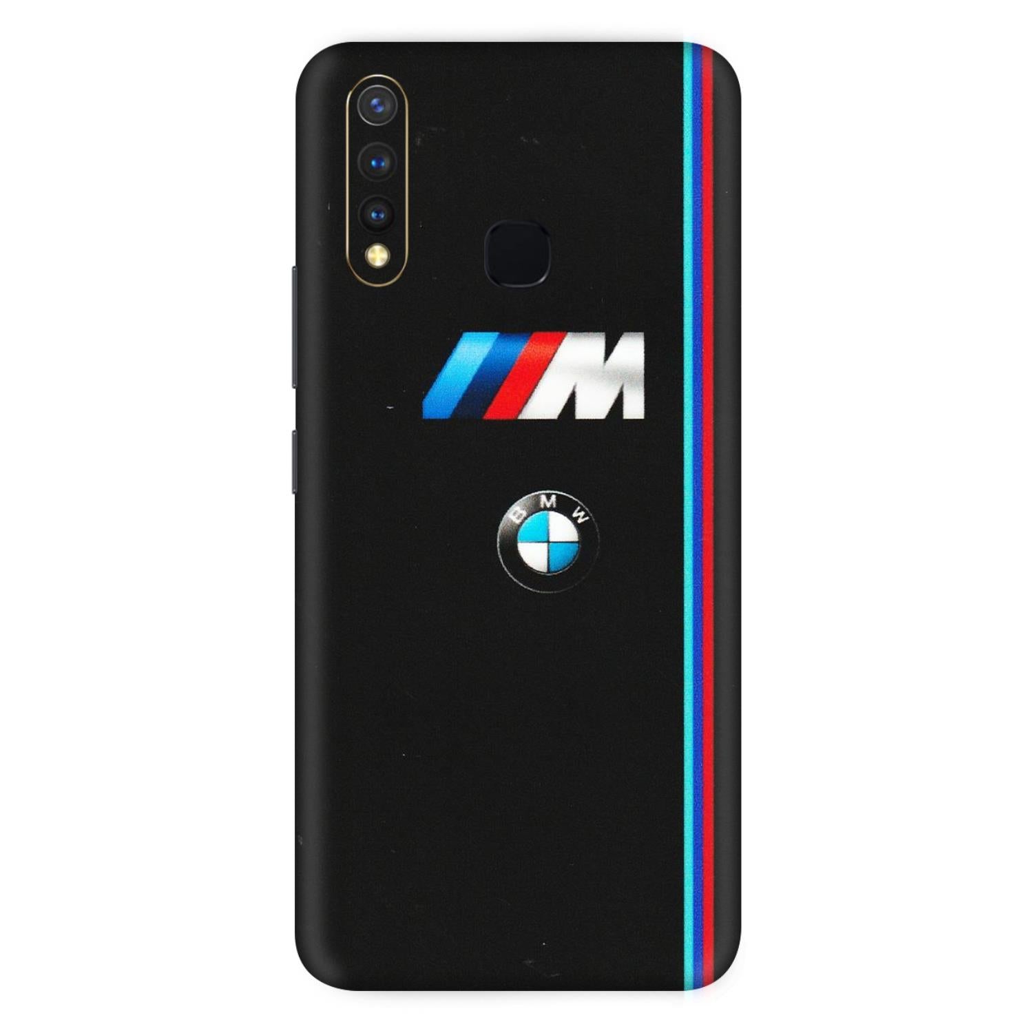 VIVO Z/V/X/T/U/S Series Phone Skins (All Models) - Styling With Black BMW - Matte Finish (M-74) Vivo U20
