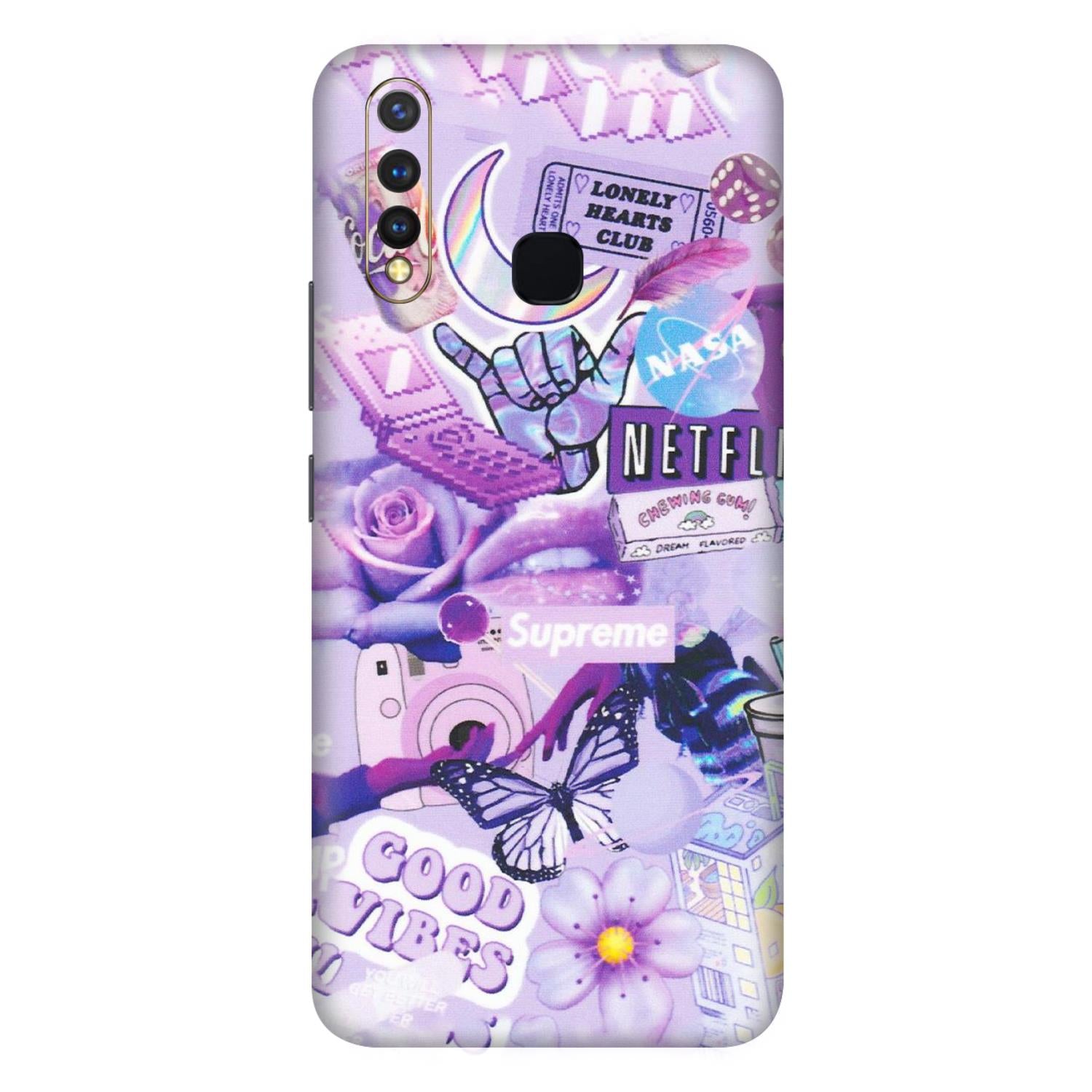 VIVO Z/V/X/T/U/S Series Phone Skins (All Models) - Supreme Purple Magic - Matte Finish (M-88) Vivo U20