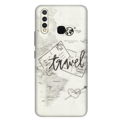 VIVO Z/V/X/T/U/S Series Phone Skins (All Models) - Travel Ticket - Transparent Finish (T-06) Vivo U20