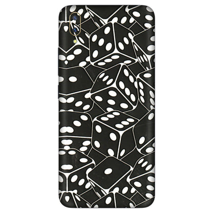 VIVO Z/V/X/T/U/S Series Phone Skins (All Models) - Big Black Dices - 3D Embossed Finish (L-106) Vivo V11