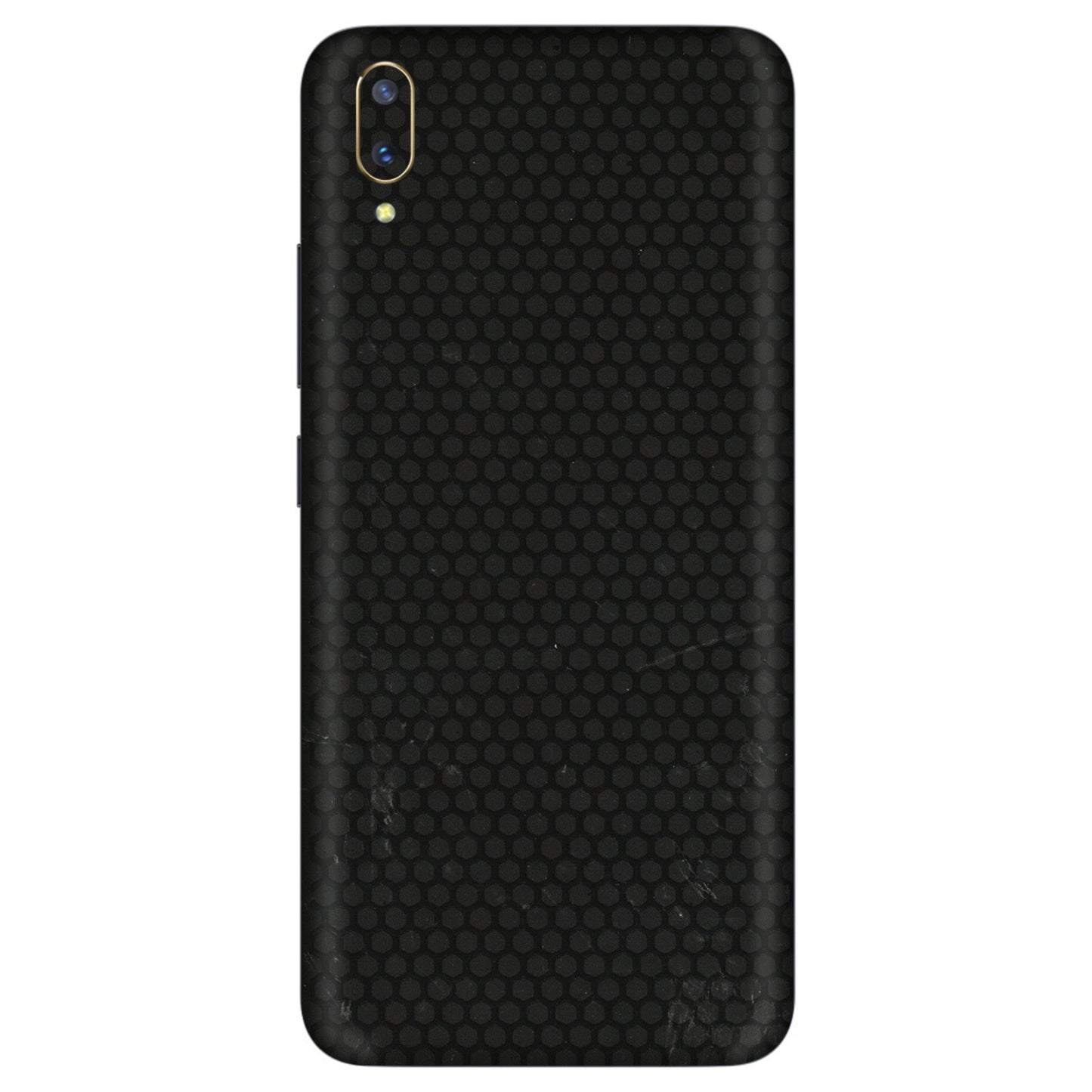 VIVO Z/V/X/T/U/S Series Phone Skins (All Models) - Black honeycomb - 3D Embossed Finish (L-114) Vivo V11