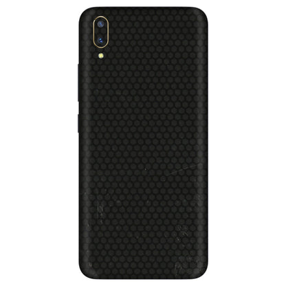 VIVO Z/V/X/T/U/S Series Phone Skins (All Models) - Black honeycomb - 3D Embossed Finish (L-114) Vivo V11