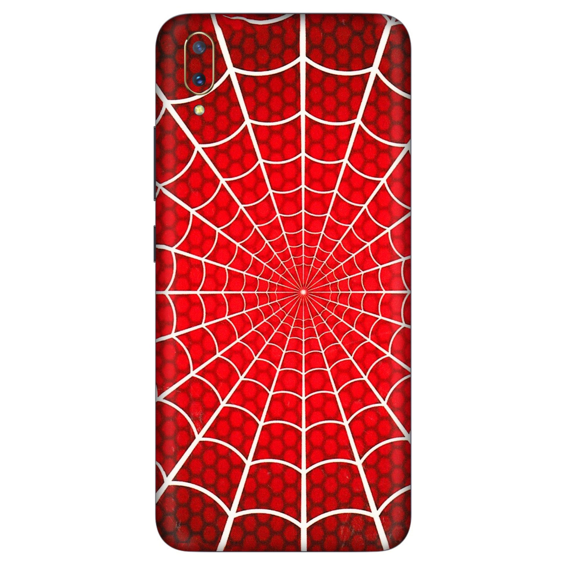 VIVO Z/V/X/T/U/S Series Phone Skins (All Models) - Classic Spidey Web - 3D Embossed Finish (L-115) Vivo V11