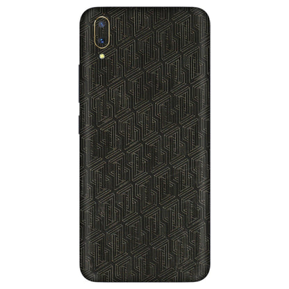 VIVO Z/V/X/T/U/S Series Phone Skins (All Models) - Black Abstract Pattern - 3D Embossed Finish (L-117) Vivo V11