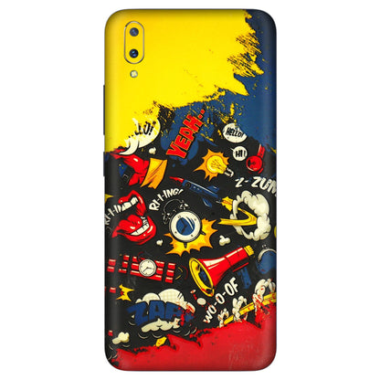 VIVO Z/V/X/T/U/S Series Phone Skins (All Models) - Pacific Doodle Art - 3D Embossed Finish (L-120) Vivo V11