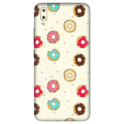 VIVO Z/V/X/T/U/S Series Phone Skins (All Models) - Mini Donuts Doodle Art - 3D Embossed Finish (L-122) Vivo V11