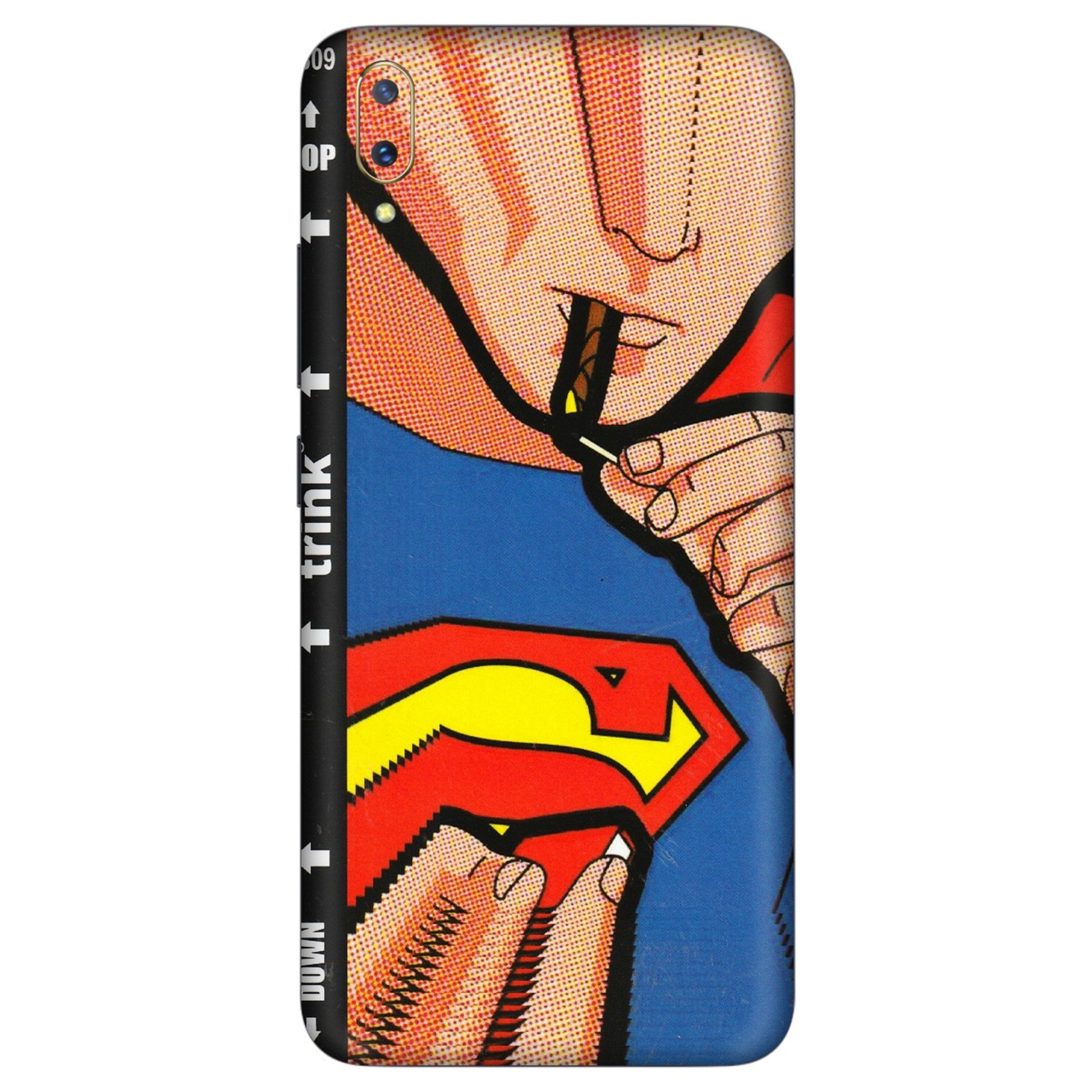 VIVO Z/V/X/T/U/S Series Phone Skins (All Models) - Superman Sutta - 3D Embossed Finish (L-130) Vivo V11