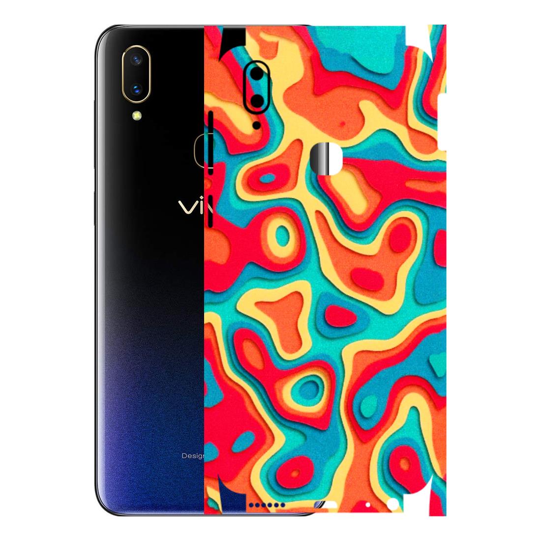 VIVO Z/V/X/T/U/S Series Phone Skins (All Models) - Abstract Swirl - 3D Embossed Finish (L-150) Vivo V11