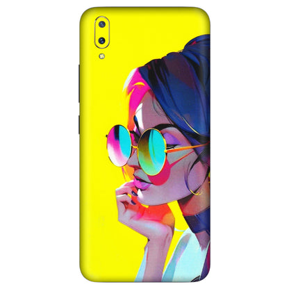 VIVO Z/V/X/T/U/S Series Phone Skins (All Models) - Bold Stylish Girl - 3D Embossed Finish (L-222) Vivo V11