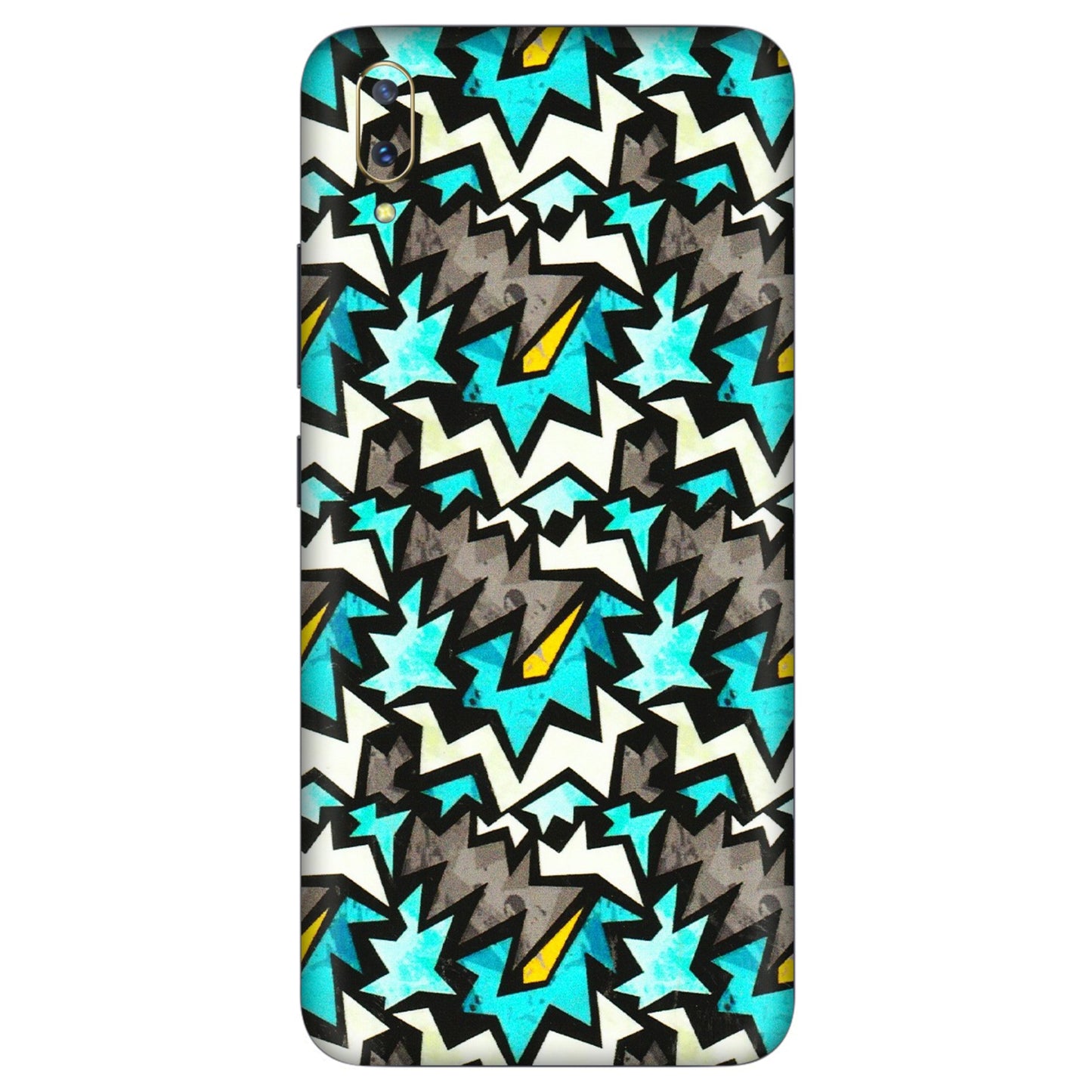 VIVO Z/V/X/T/U/S Series Phone Skins (All Models) - Funky Zig Zag - 3D Embossed Finish (L-223) Vivo V11