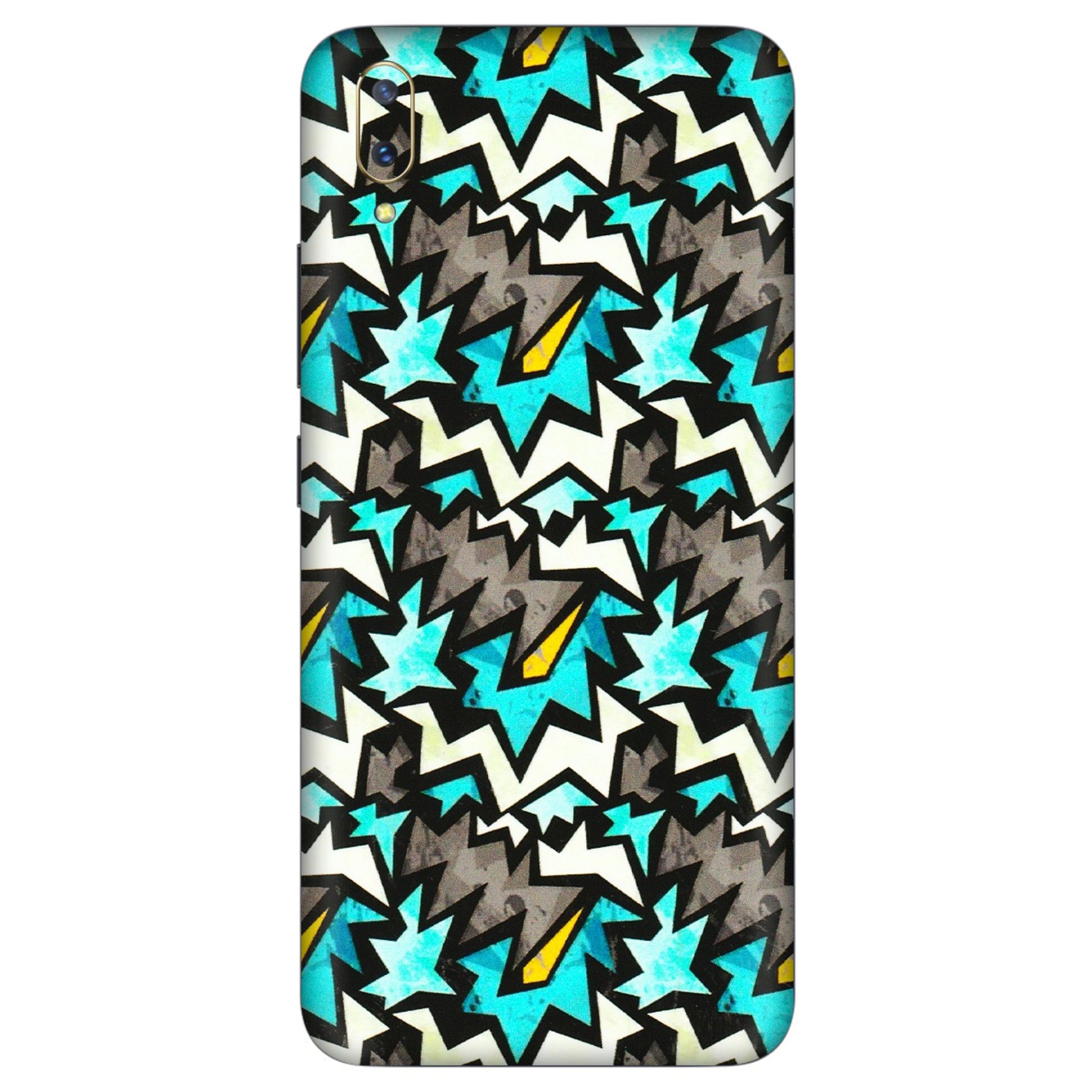VIVO Z/V/X/T/U/S Series Phone Skins (All Models) - Funky Zig Zag - 3D Embossed Finish (L-223) Vivo V11