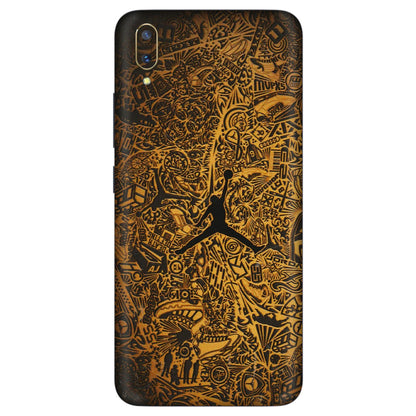 VIVO Z/V/X/T/U/S Series Phone Skins (All Models) - Premium Gold Basketball Player - 3D Embossed Finish (L-236) Vivo V11