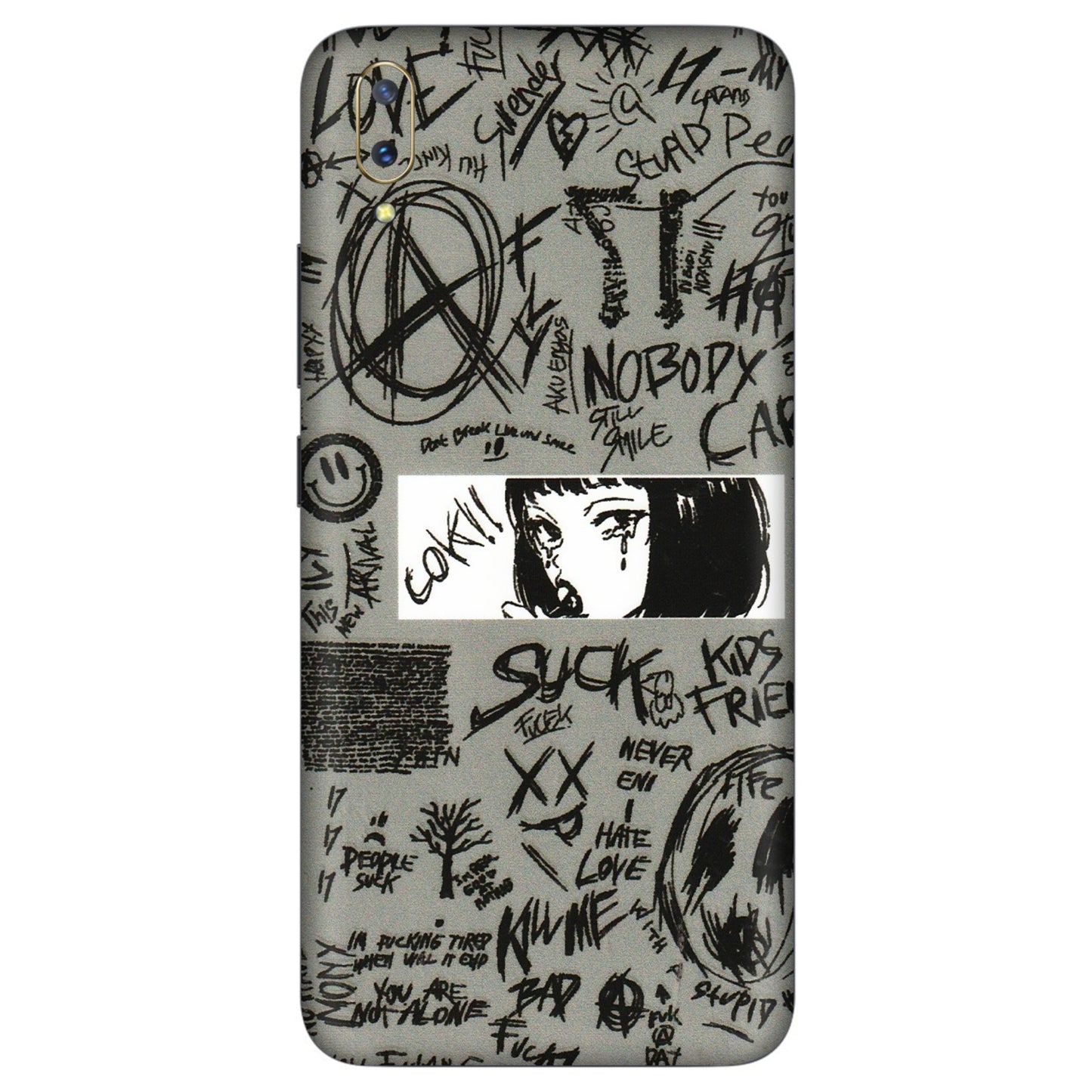 VIVO Z/V/X/T/U/S Series Phone Skins (All Models) - Never Have Love Anime - 3D Embossed Finish (L-260) Vivo V11