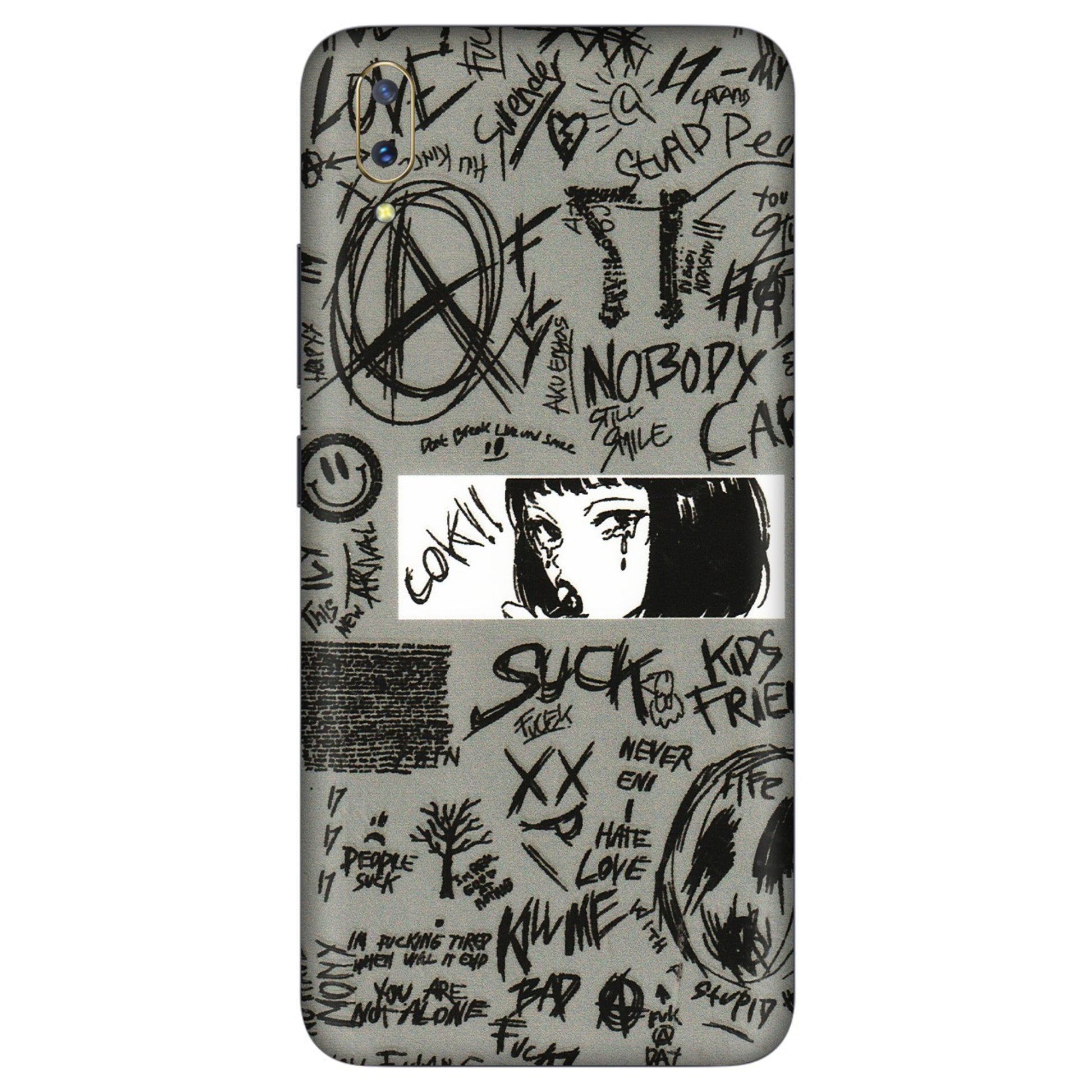 VIVO Z/V/X/T/U/S Series Phone Skins (All Models) - Never Have Love Anime - 3D Embossed Finish (L-260) Vivo V11