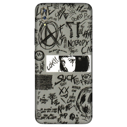 VIVO Z/V/X/T/U/S Series Phone Skins (All Models) - Never Have Love Anime - 3D Embossed Finish (L-260) Vivo V11