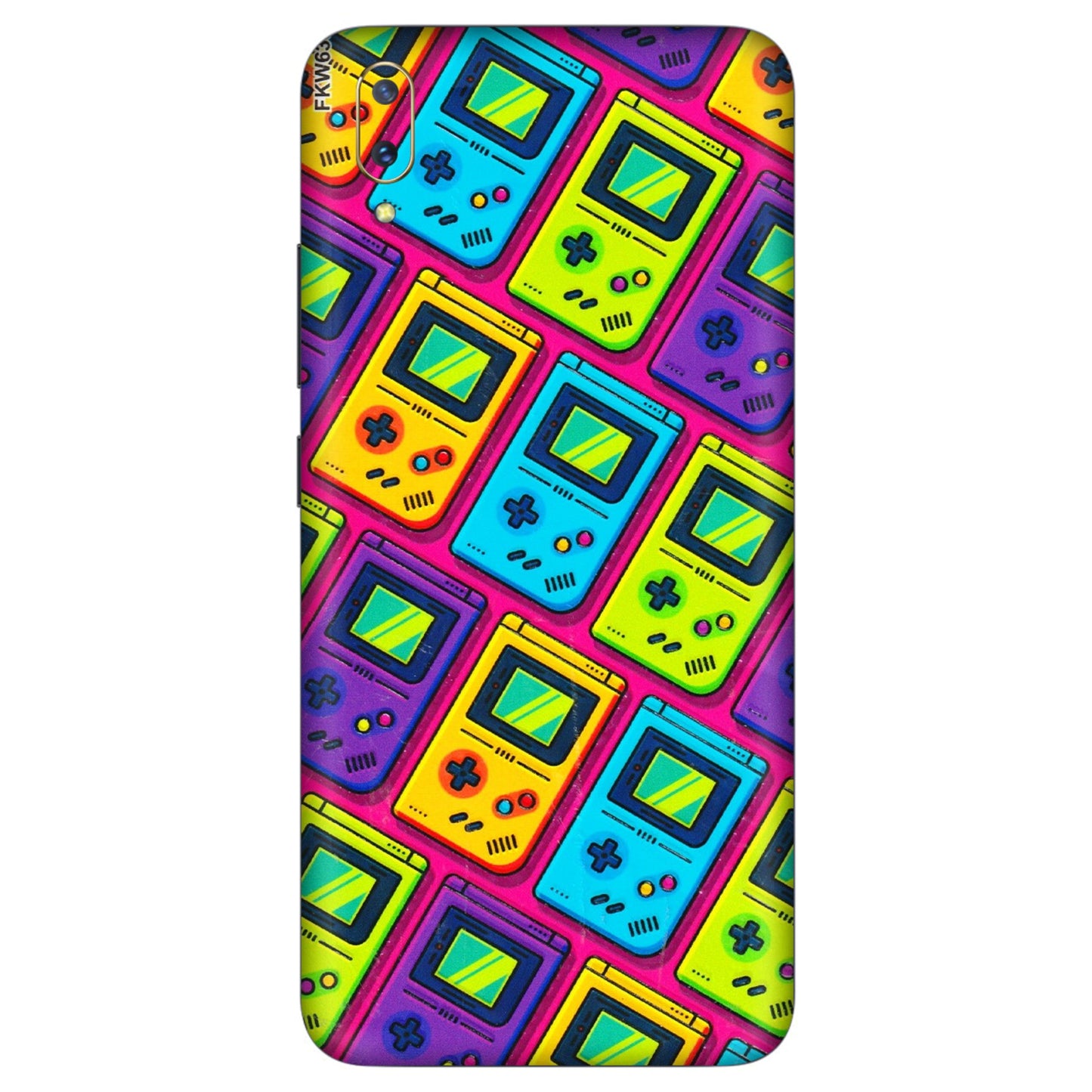 VIVO Z/V/X/T/U/S Series Phone Skins (All Models) - Gameboy Colourful - 3D Embossed Finish (L-266) Vivo V11