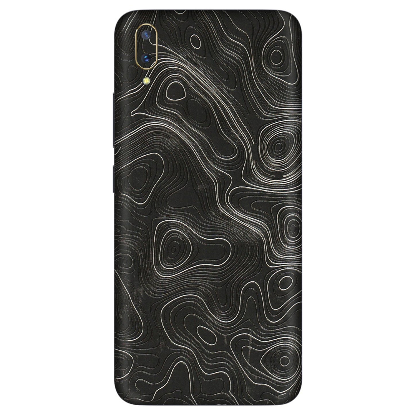 VIVO Z/V/X/T/U/S Series Phone Skins (All Models) - Abstract White Line Map - 3D Embossed Finish (L-269) Vivo V11