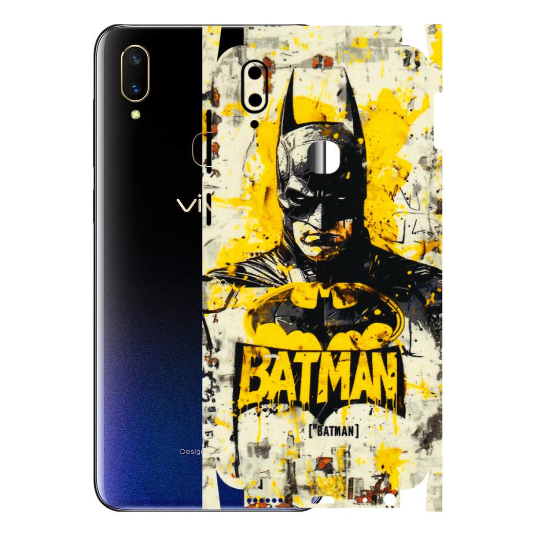 VIVO Z/V/X/T/U/S Series Phone Skins (All Models) - Batman Yellow BT - 3D Embossed Finish (L-304) Vivo V11
