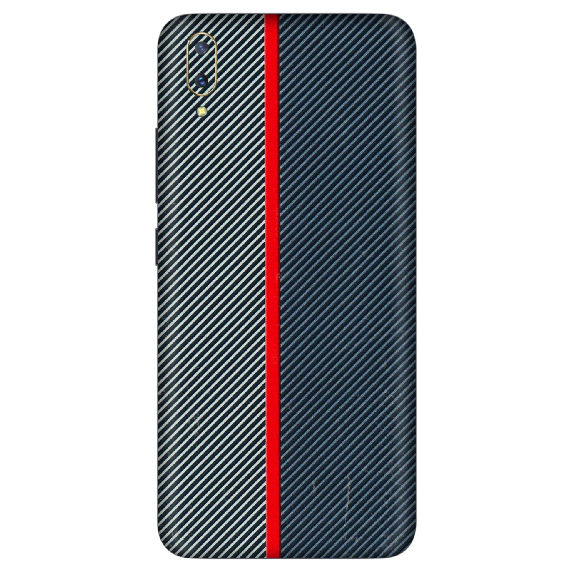 VIVO Z/V/X/T/U/S Series Phone Skins (All Models) - Blue Sober Lines - 3D Embossed Finish (L-305) Vivo V11