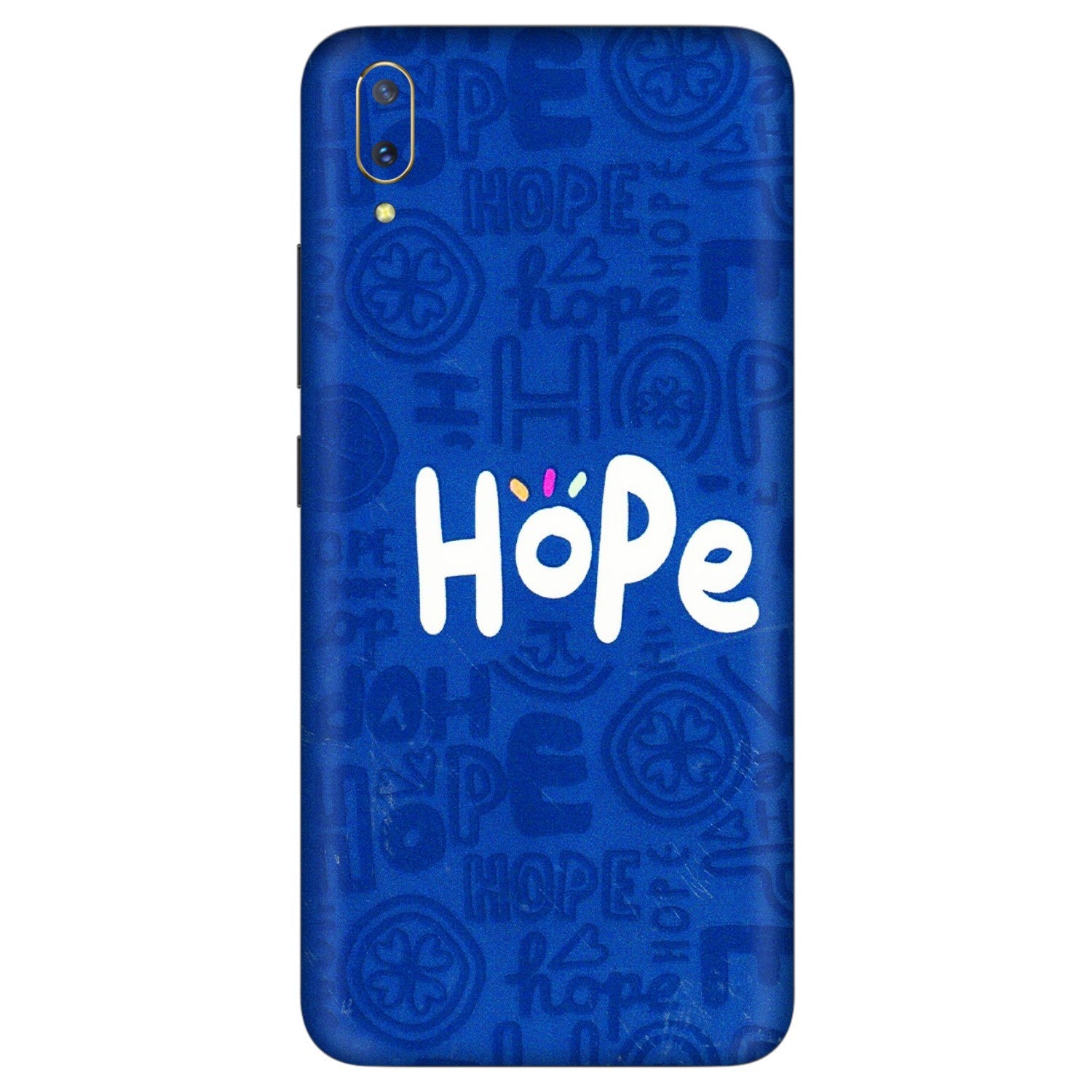 VIVO Z/V/X/T/U/S Series Phone Skins (All Models) - Hope Doodles Blue - 3D Embossed Finish (L-43) Vivo V11
