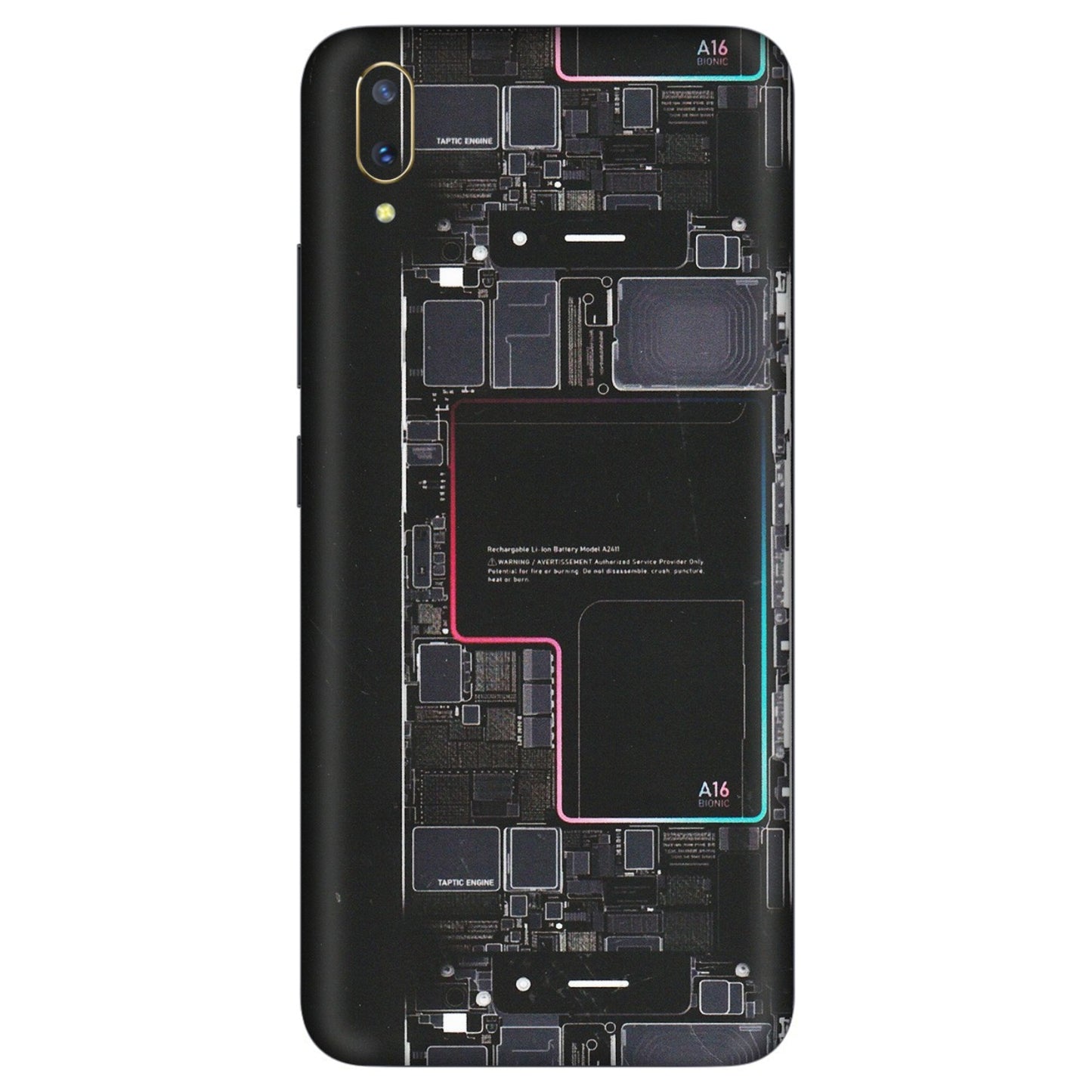VIVO Z/V/X/T/U/S Series Phone Skins (All Models) - Motherboard Circuit Layout - Matte Finish (M-117) Vivo V11