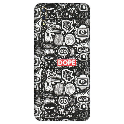 VIVO Z/V/X/T/U/S Series Phone Skins (All Models) - Dope Stay Classy Black Doodles - Matte Finish (M-126) Vivo V11
