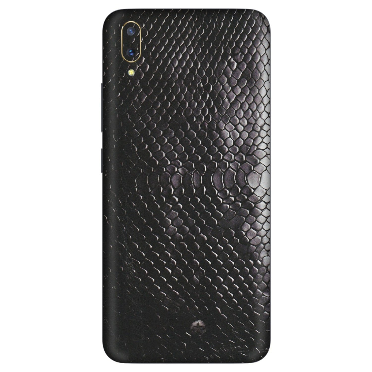 VIVO Z/V/X/T/U/S Series Phone Skins (All Models) - Black Snack Leather - Matte Finish (M-147) Vivo V11